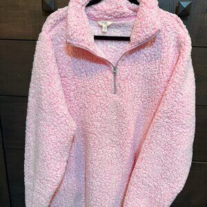 Terra & Sky Sherpa Fleece Pullover Top 3X